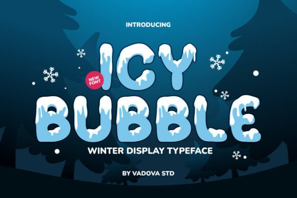 Capture Winter's Charm with Icy Bubble Font