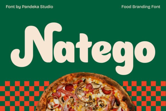 Discover Natego: A Playful and Bold Font for Food Branding
