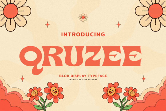 Discover Qruzee: A Groovy Retro Font for Modern Design