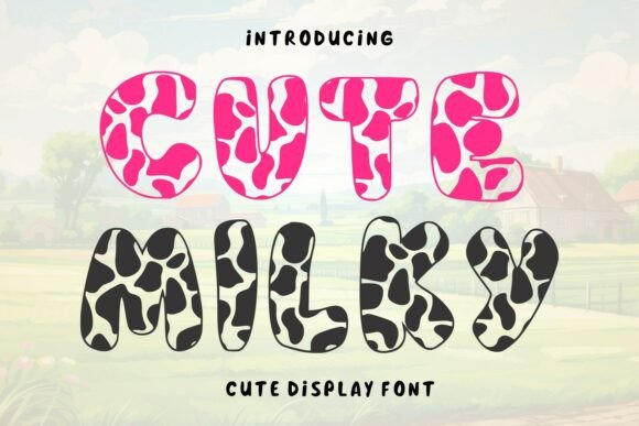 Discover the Charm of Cute Milky Font
