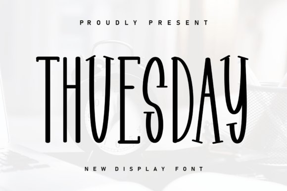 Discover the Charm of Thuesday: A Handwritten Font with a Cozy Vibe