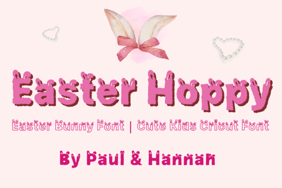 Easter Hoppy: A Playful Bunny-Inspired Font for Your Creative Projects 🐰