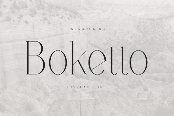 Elegant Boketto: A Modern Serif Display Font