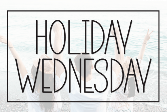 Embrace the Charm of Holiday Wednesday with a Handwritten Display Font