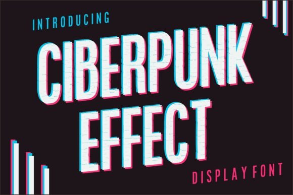 Exploring Cyberpunk Effect: A Bold Futuristic Display Font