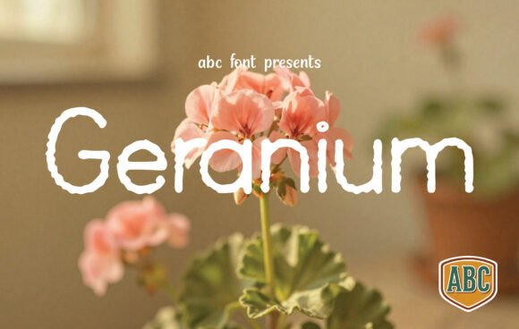 Geranium: A Timeless Handwritten Font for Creative Design