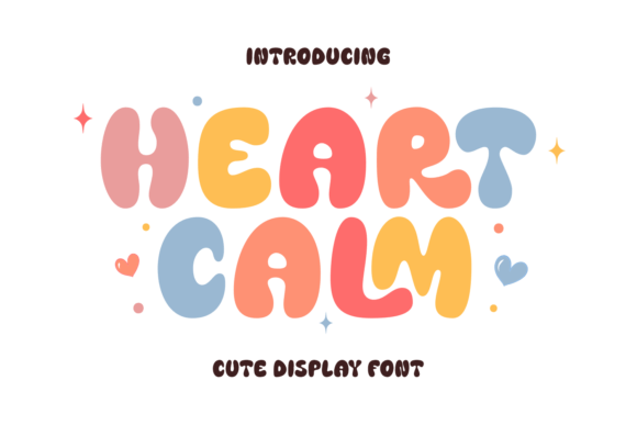 Heart Calm: A Playful and Charming Display Font