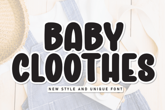 Introducing Baby Cloothes: A Playful Font for Kids
