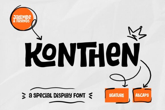 Konthen: A Versatile and Charming Display Font for Creative Projects
