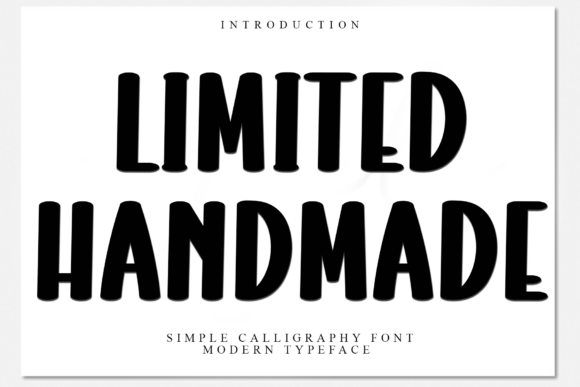 Limited Handmade: A Versatile and Eye-Catching Font for Creative Projects