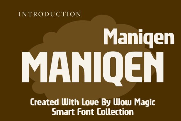Maniqen: A Bold Modern Display Font