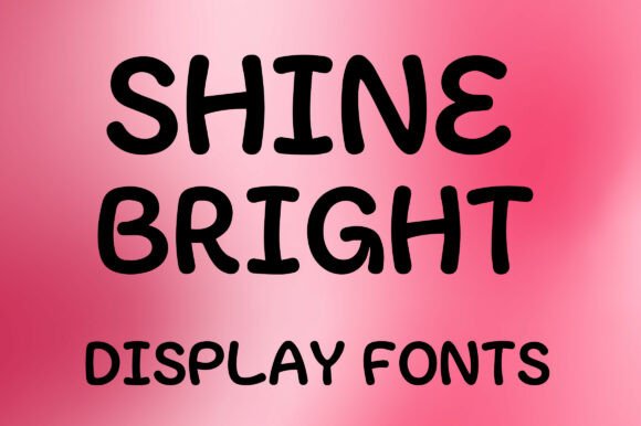 Shine Bright: A Playful and Engaging Display Font for Creative Projects