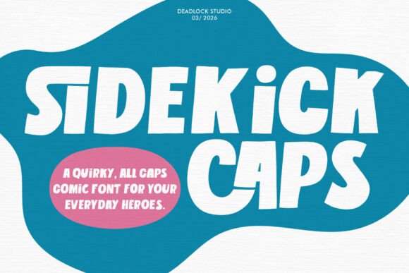Sidekick Caps: The Perfect Font for Your Everyday Heroes and Bold Headlines