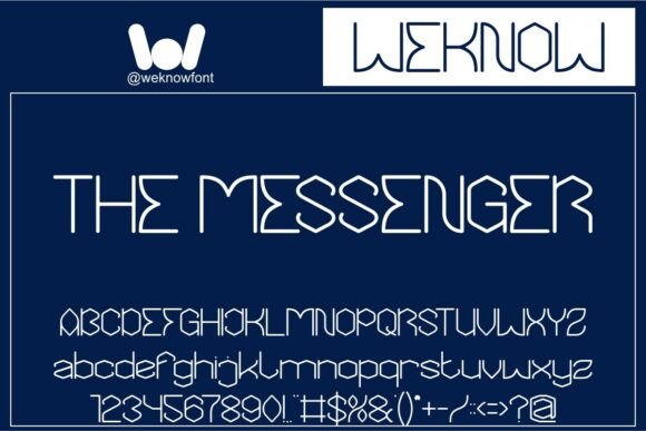 The Messenger: A Futuristic Font for Modern Design
