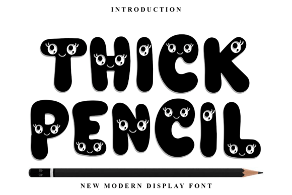 Thick Pencil: A Festive and Merry Typeface for Enchanting Holiday Designs