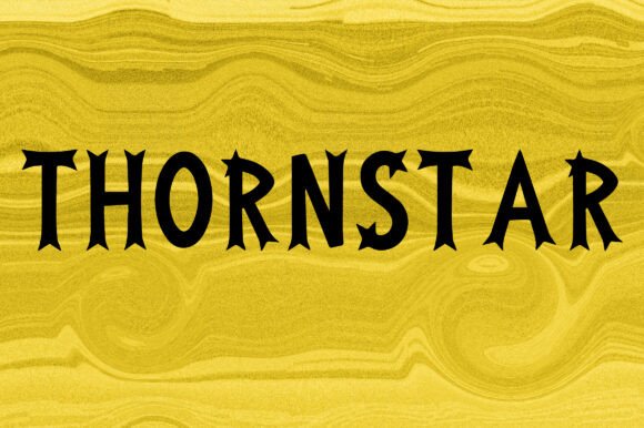 Thornstar: A Mystical and Dramatic Display Font