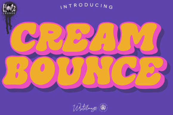 Unleash Creativity with Cream Bounce Font