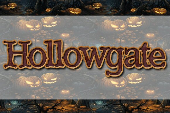 Unleash Creativity with Versatile Hollowgate Font